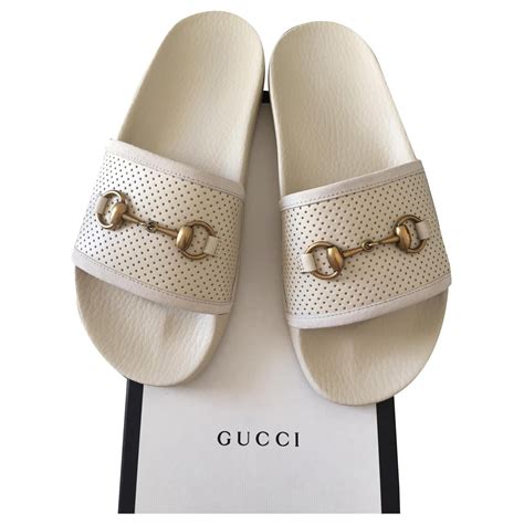 gucci slippers beige